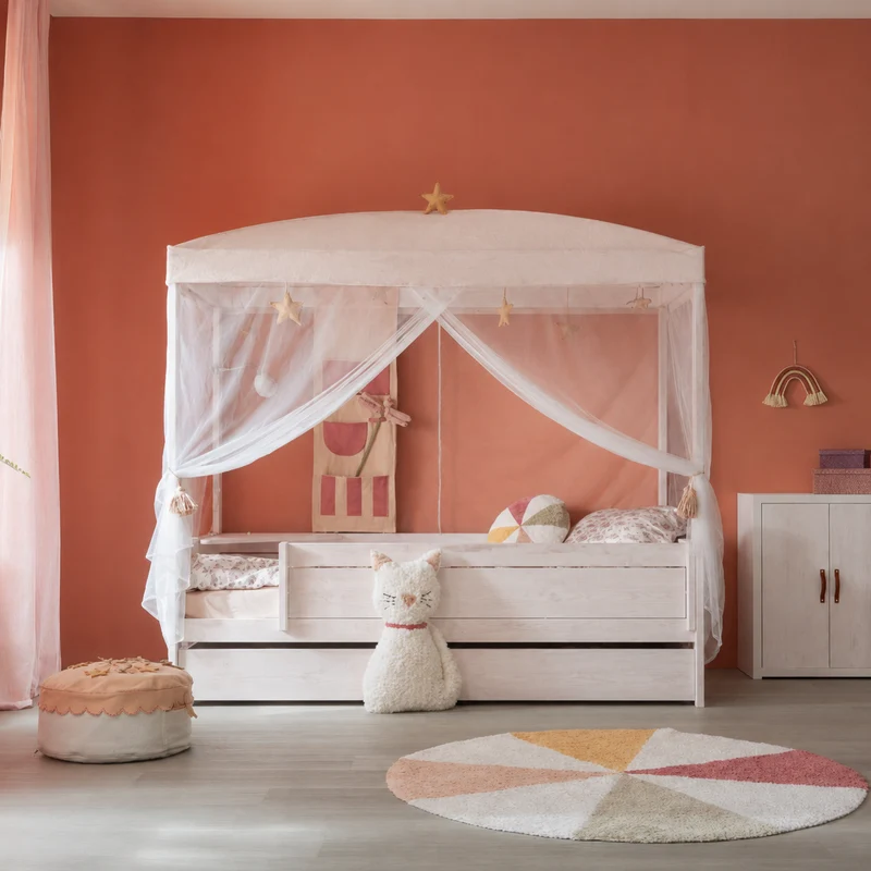Lifetime Kidsrooms Himmelbett 90 x 200 cm - Original Whitewash