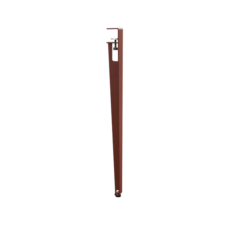 Pied d'extérieur en acier rouge brique 75 cm Midi - TIPTOE