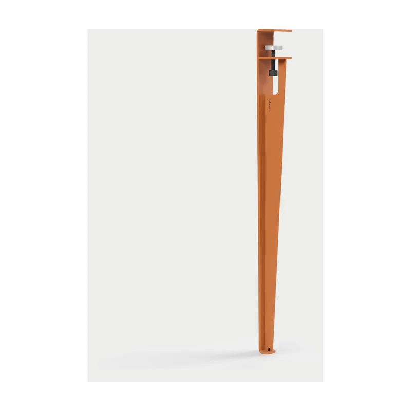 Pied de table en acier rouge tangerine 75cm - TIPTOE