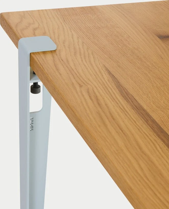 Pied de table en acier bleu pâle 75cm - TIPTOE