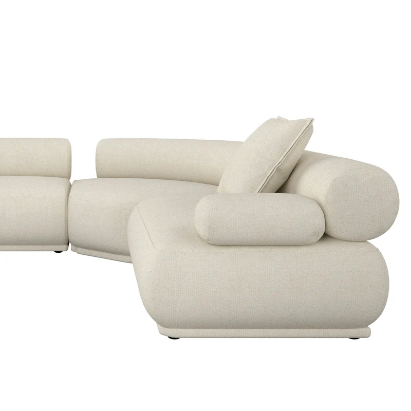 Canapé modulable côté droit en tissu beige 7,5 places Rembrandt - Zuiver