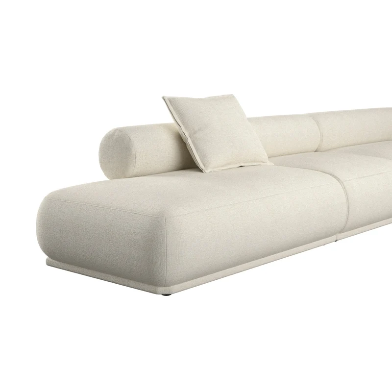 Canapé côté droit en tissu beige 4,5 places Rembrandt - Zuiver