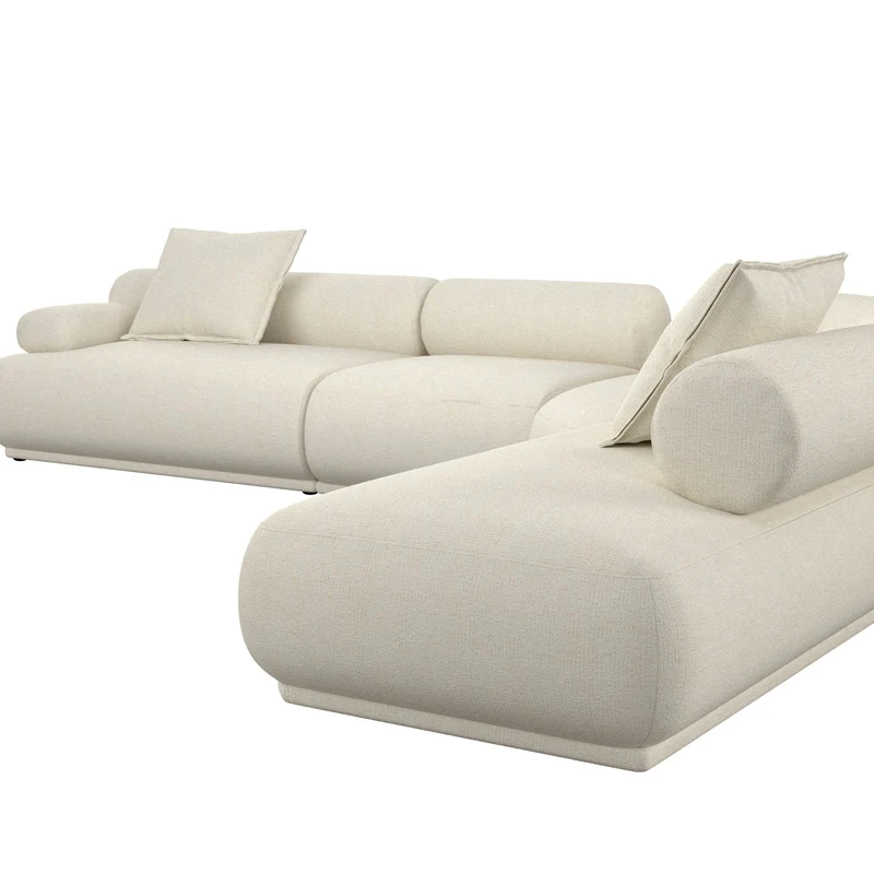 Canapé modulable côté gauche en tissu beige 7,5 places Rembrandt - Zuiver