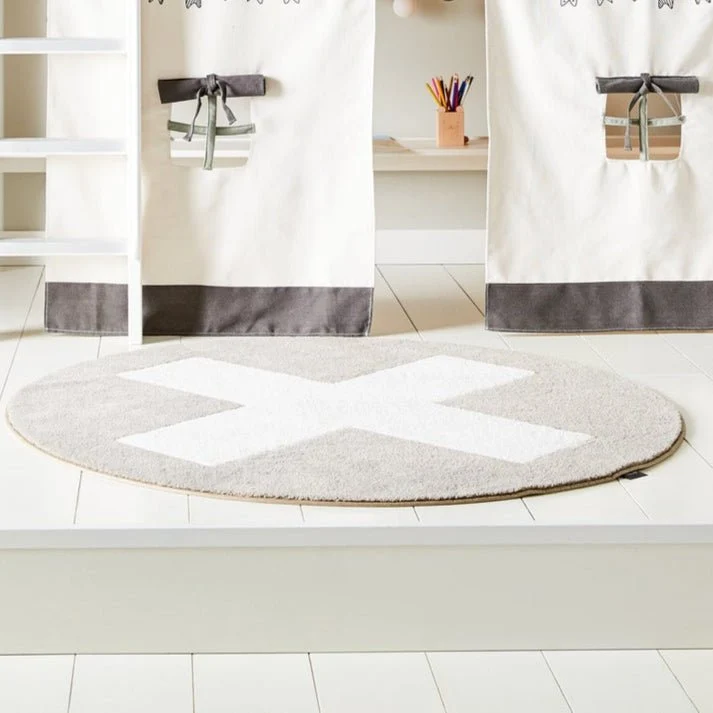 Lifetime Kidsrooms Rutschfester Teppich GREY X