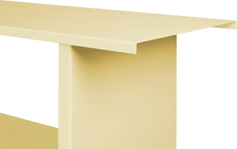 Meuble de rangement en acier jaune 160cm Hes - noo.ma