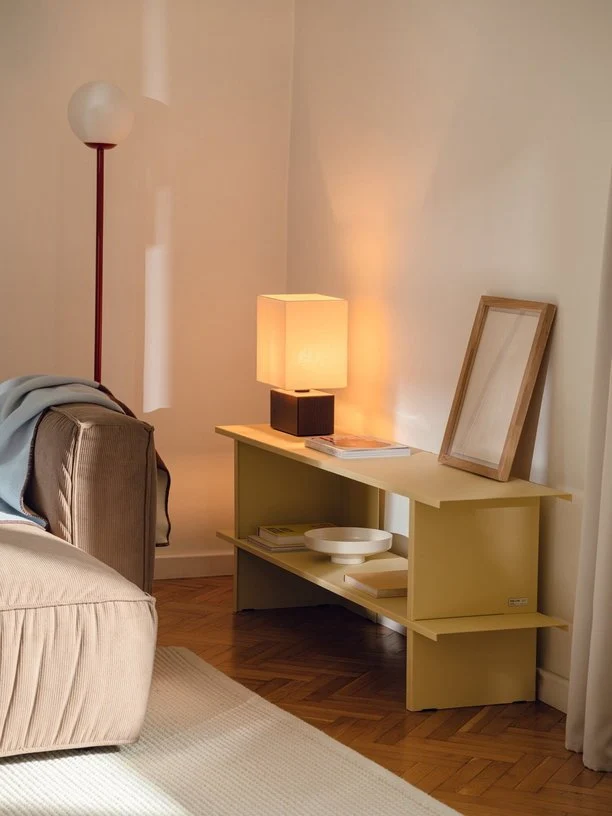 Meuble de rangement en acier jaune 160cm Hes - noo.ma
