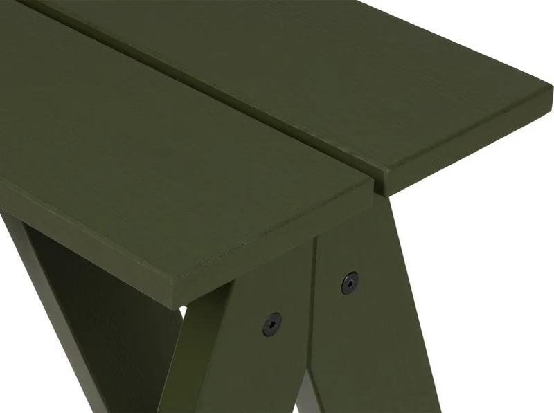 Tabouret de jardin en bois de pin massif vert forêt 40x40x44cm Navo - noo.ma