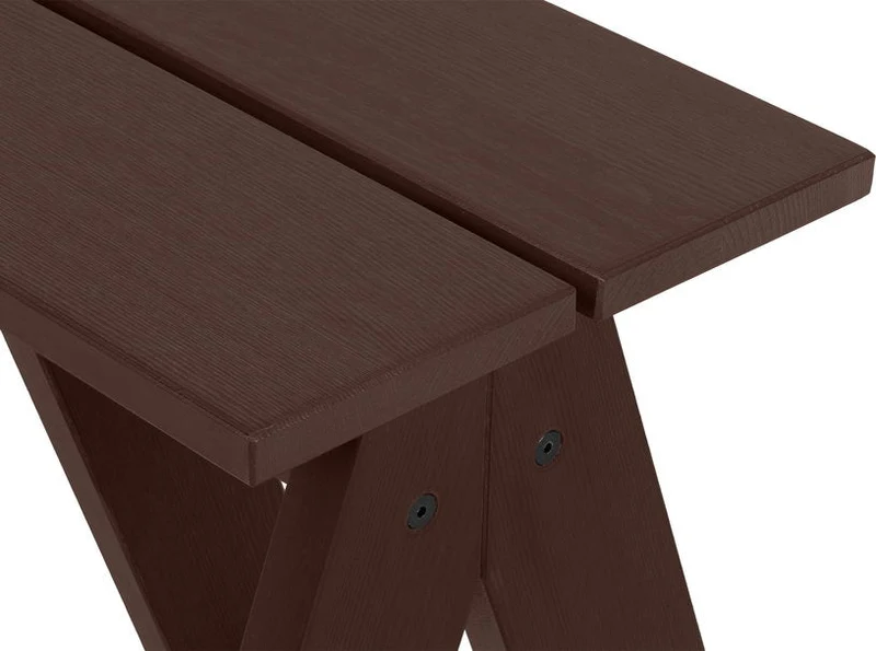 Tabouret de jardin en bois de pin massif brun cacao 40x40x44cm Navo - noo.ma