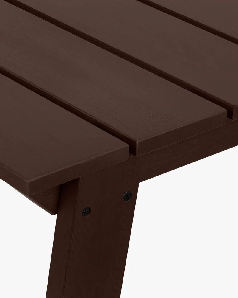 Table de jardin en bois de pin massif brun cacao 79x77x73cm Navo - noo.ma