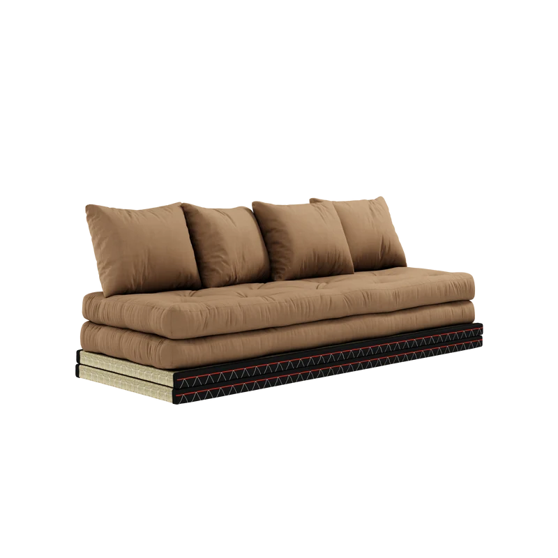 Canapé-lit avec 2 tatami et matelas mocca 80x200cm Chico - Karup Design