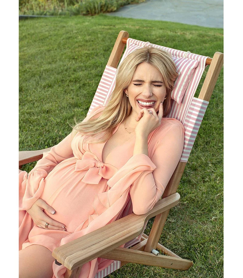 Chaise de plage pliante en toile à rayures rose Lauren's Stripe The Tommy Chair - Business & Pleasure