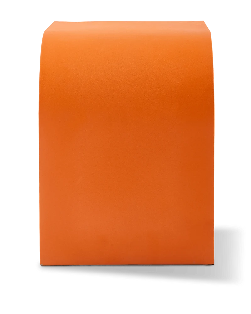 Table d'appoint en métal reyclé orange 45cm Kombo - Pols Potten