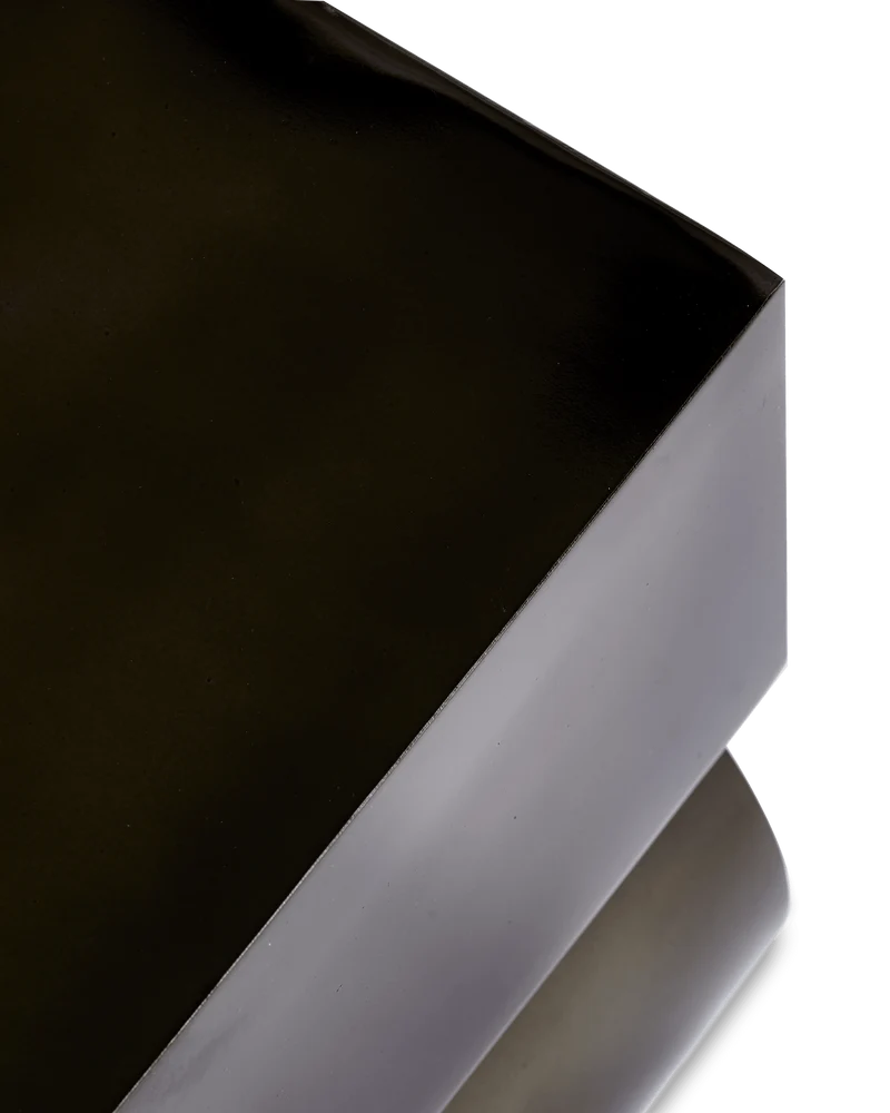 Table d'appoint en métal reyclé noir 45cm Kombo - Pols Potten