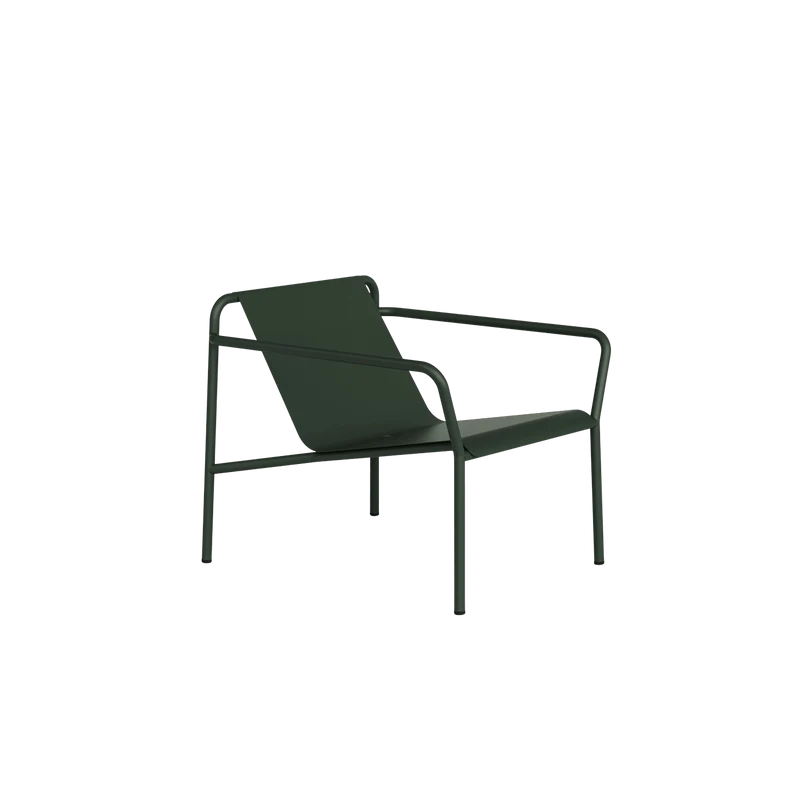 Fauteuil de jardin en acier thermolaqué inoxydable vert forêt 78x67cm Panorama - TIPTOE