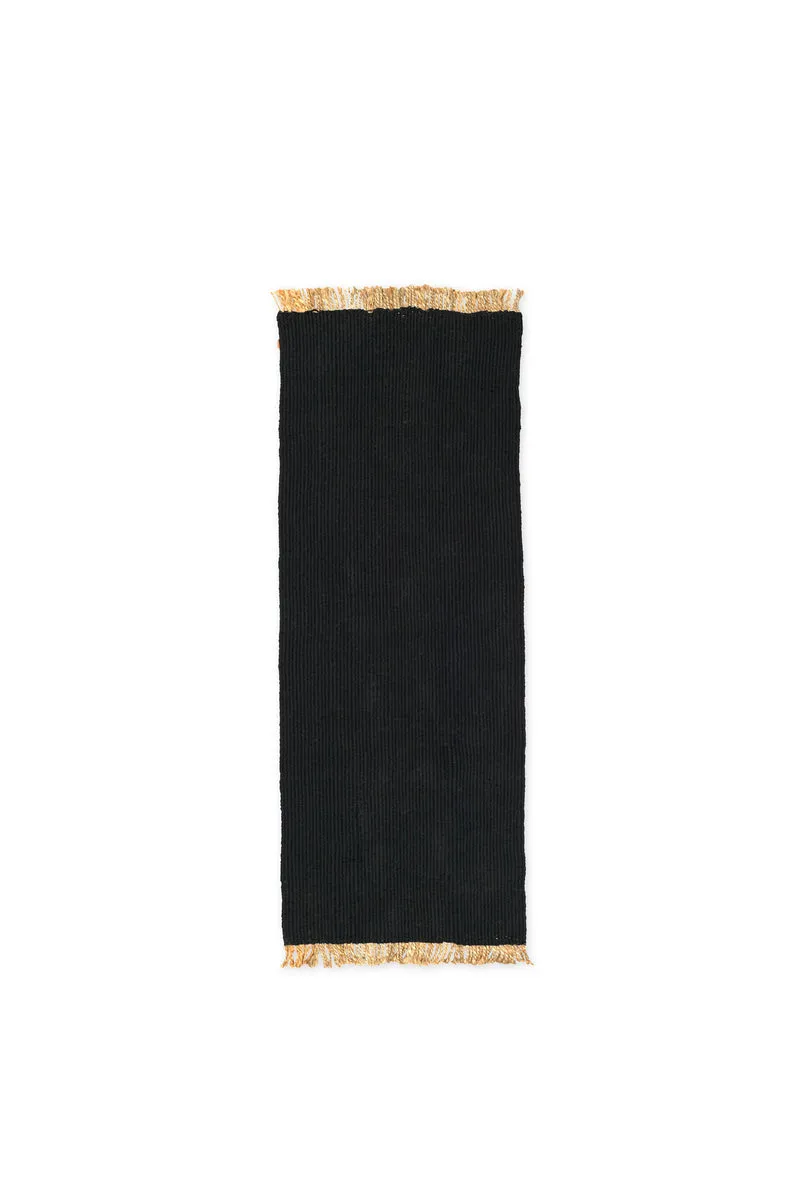 Ferm Living Block Runner - Black/Natural
