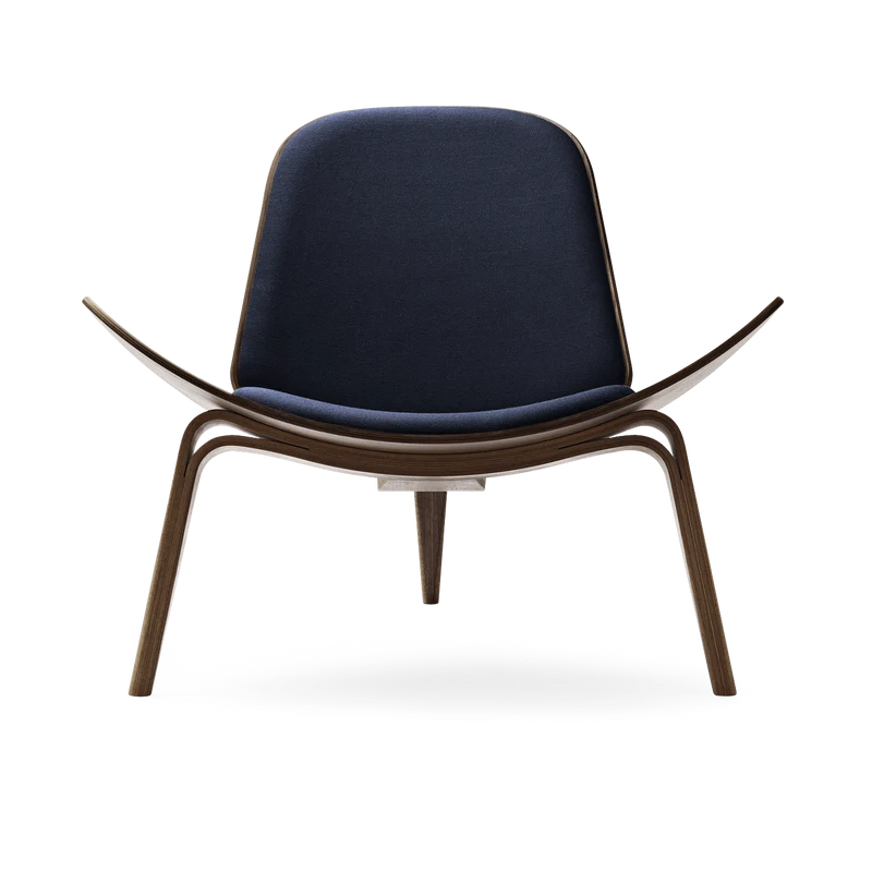 Fauteuil en noyer huilé et assise canvas 794 74cm CH07 - Carl Hansen & Søn