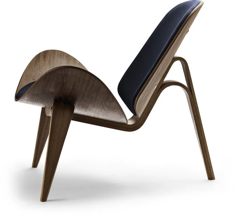 Fauteuil en noyer huilé et assise canvas 794 74cm CH07 - Carl Hansen & Søn