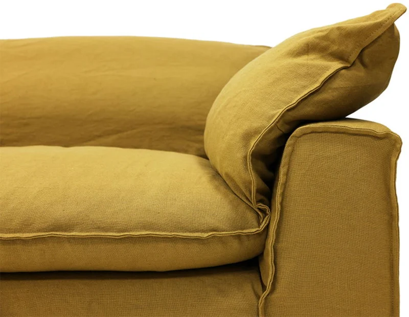 204Cm Lin Ocre Brûlé - HKLIVING