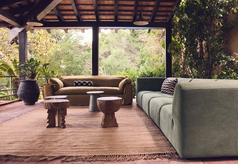 204Cm Lin Ocre Brûlé - HKLIVING
