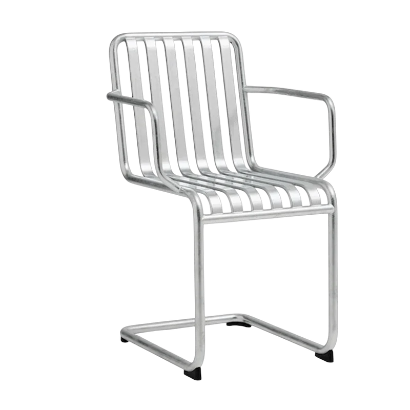 Chaise de jardin avec accoudoirs en acier galvanisé Palissade - HAY