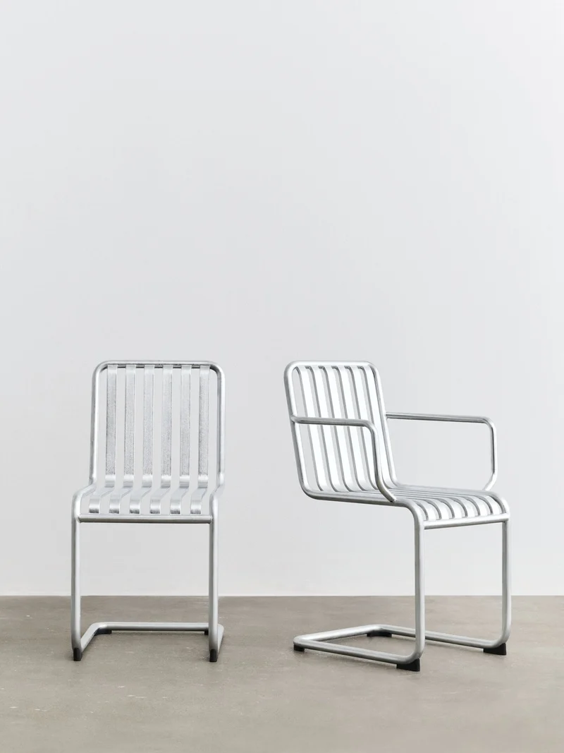 Chaise de jardin en acier galvanisé Palissade - HAY