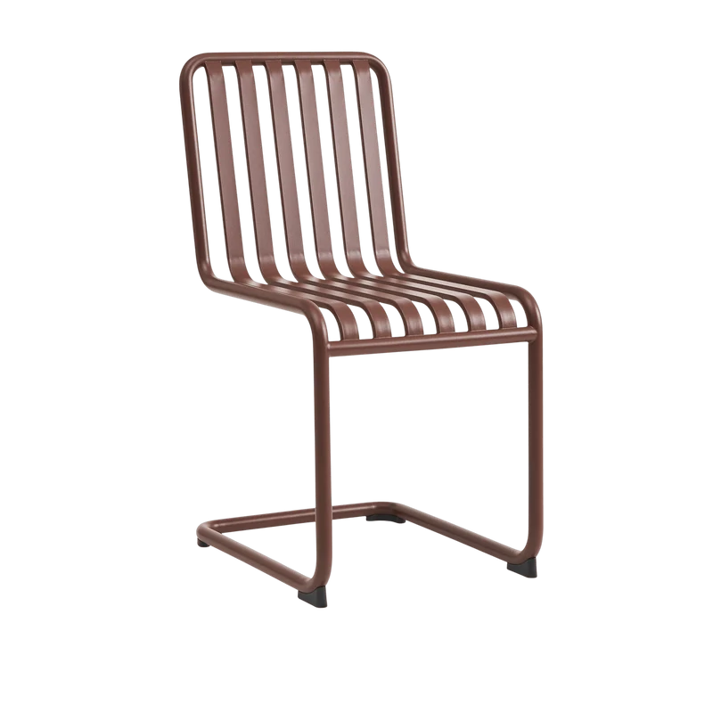 Chaise de jardin en acier rouge Palissade - HAY
