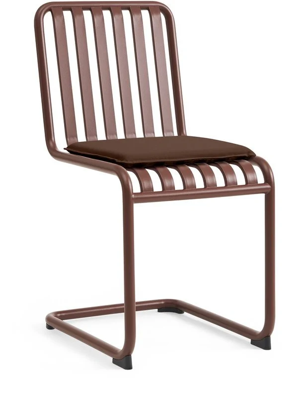 Chaise de jardin en acier rouge Palissade - HAY
