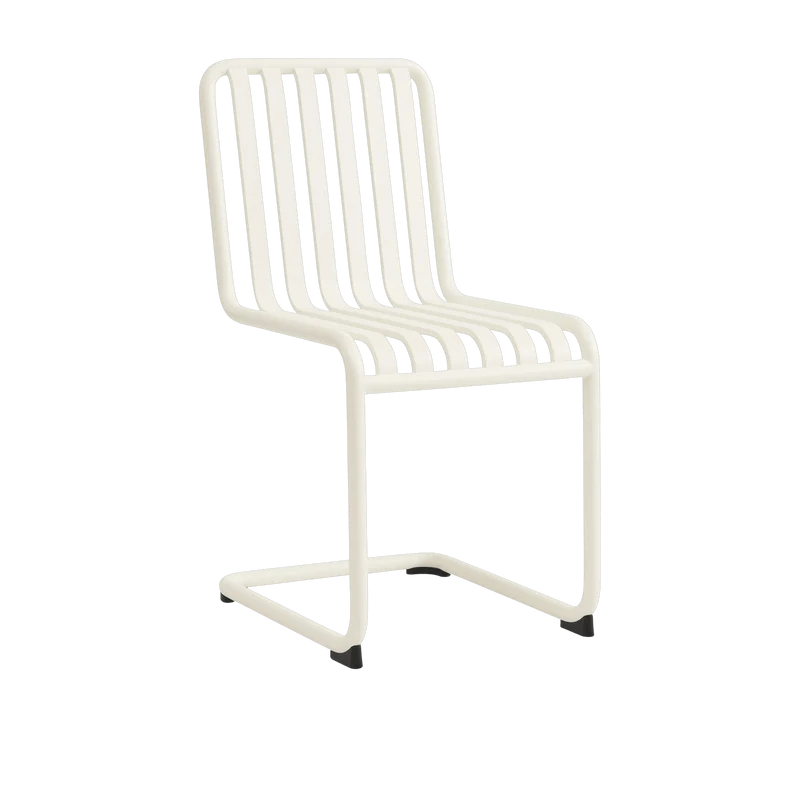 Chaise de jardin en acier blanc cassé Palissade - HAY