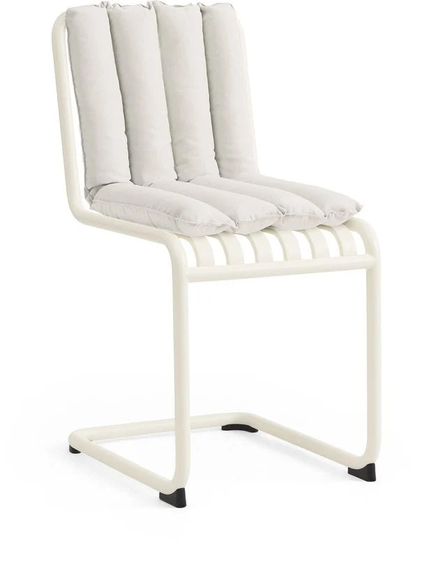 Chaise de jardin en acier blanc cassé Palissade - HAY