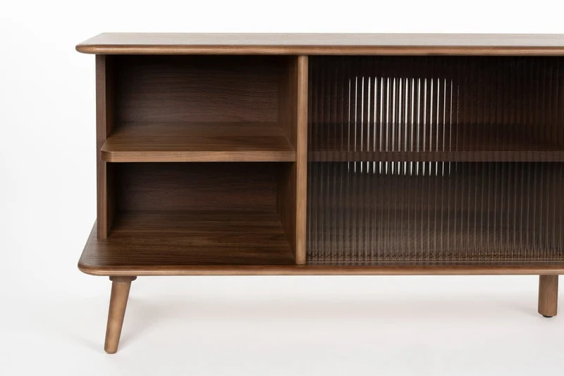 Buffet en bois de noyer 40x180x55cm Rise - Zuiver