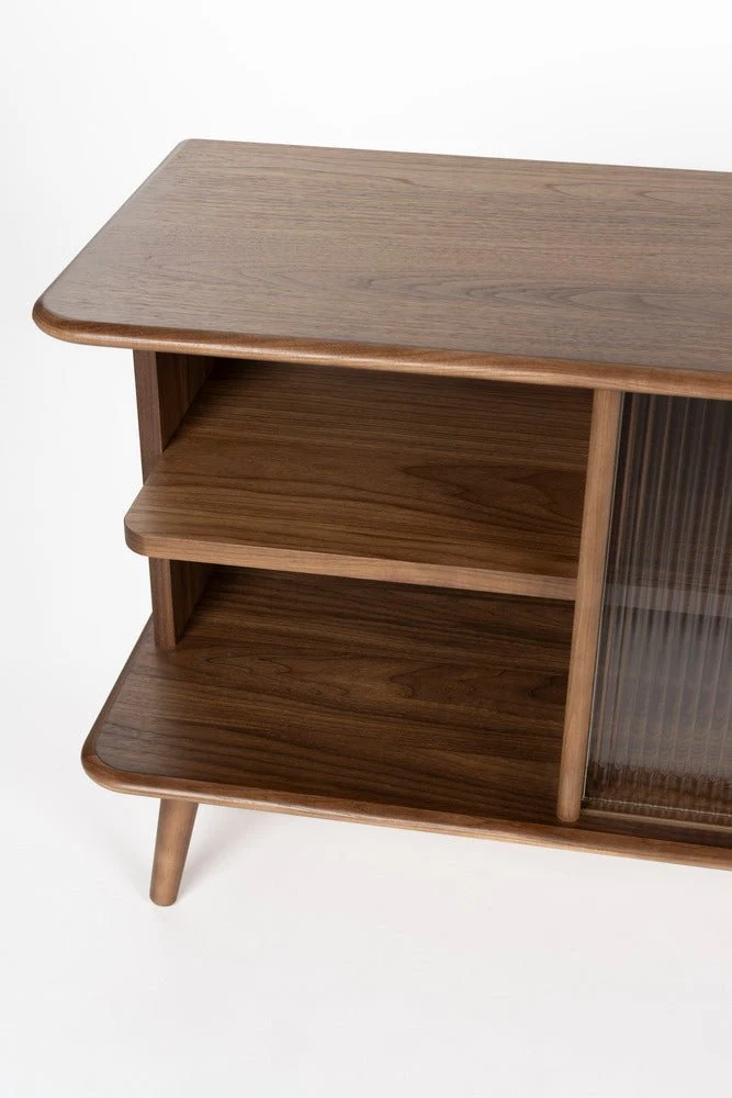 Buffet en bois de noyer 40x180x55cm Rise - Zuiver