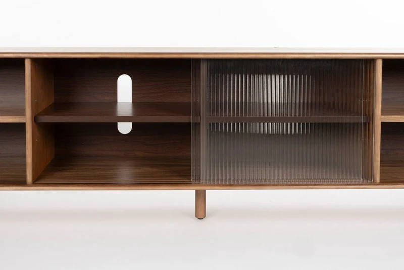 Buffet en bois de noyer 40x180x55cm Rise - Zuiver