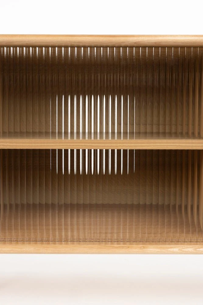 Buffet en bois de chêne naturel 40x180x55cm Rise - Zuiver