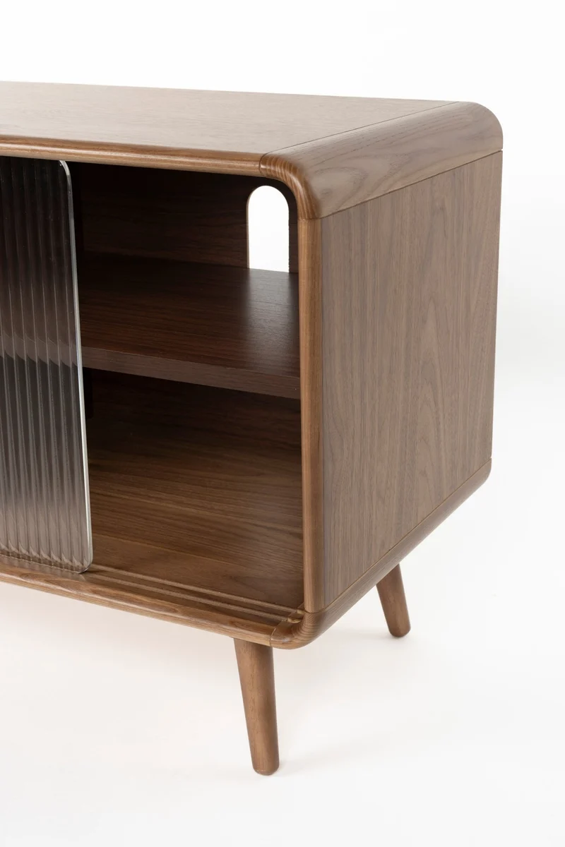 Buffet en bois de noyer 40x100x55cm Rise - Zuiver