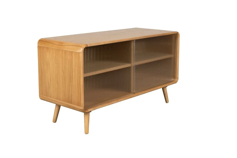 Buffet en bois de frêne naturel 40x100x55cm Rise - Zuiver