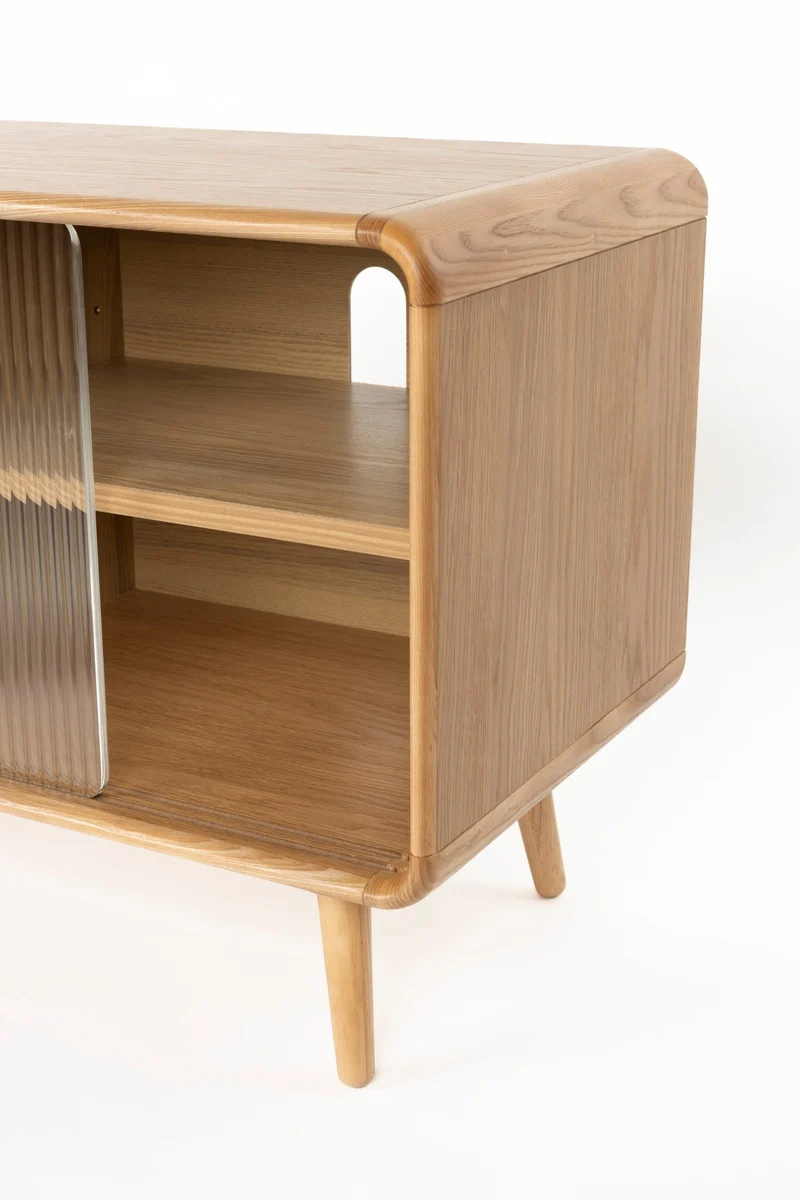 Buffet en bois de frêne naturel 40x100x55cm Rise - Zuiver