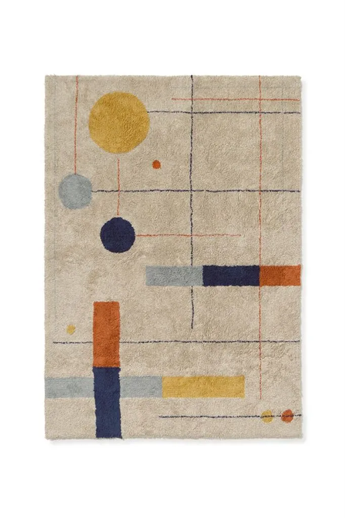 Lorena Canals Teppich RugCycled Geometric Shapes