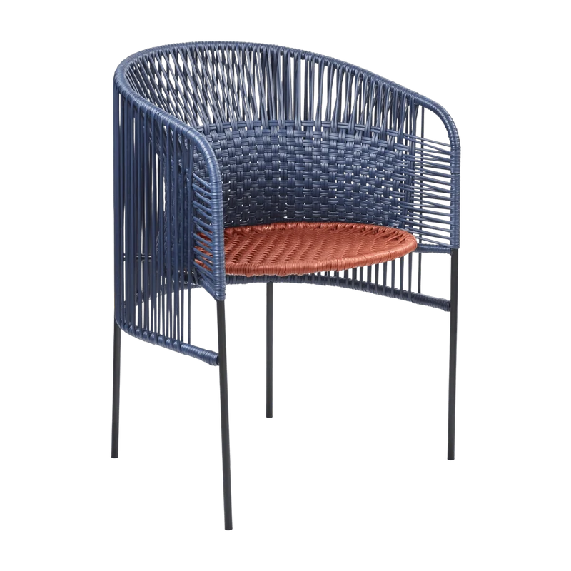Chaise en acier bleu Caribe Chic - Ames