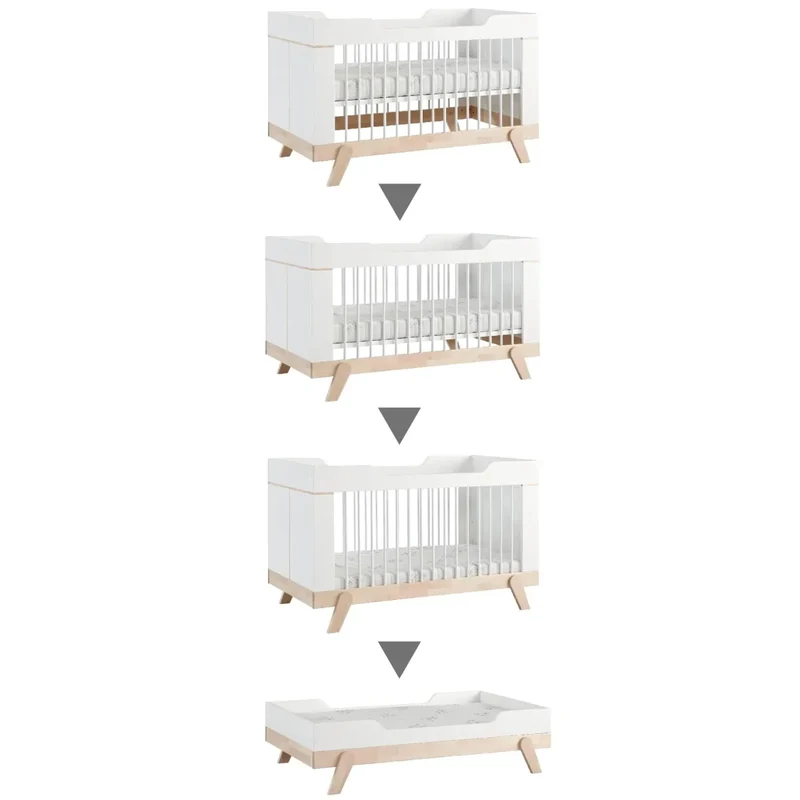 Lifetime Kidsrooms Babybett mit Juniorbett