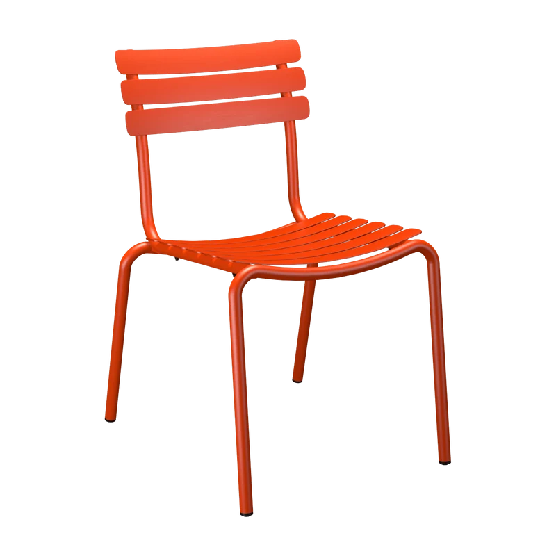 Chaise d'extérieur en aluminium rouge 59x54x82cm Alua - Houe