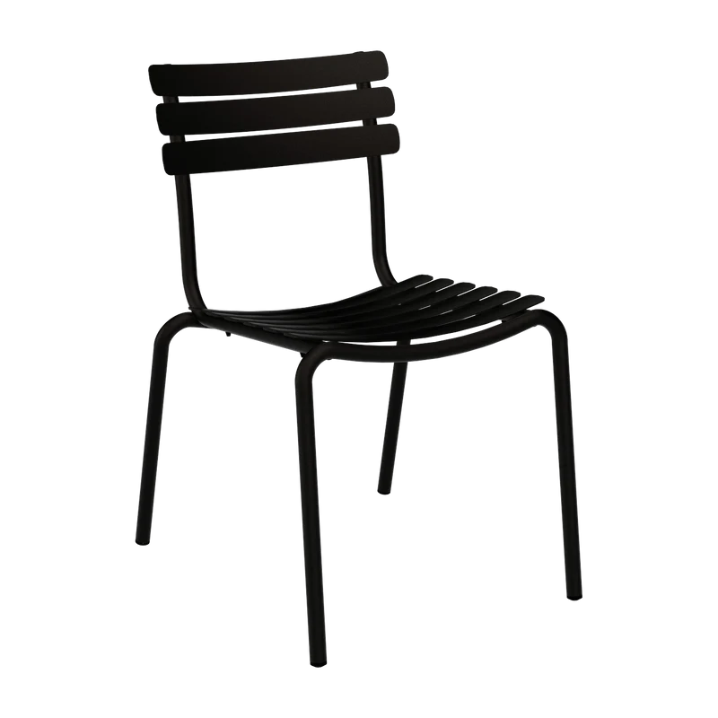 Chaise d'extérieur en aluminium noir 59x54x82cm Alua - Houe