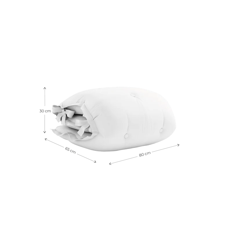 Futon d'extérieur en acrylique blanc 80x135x65cm Sit and sleep - Karup Design