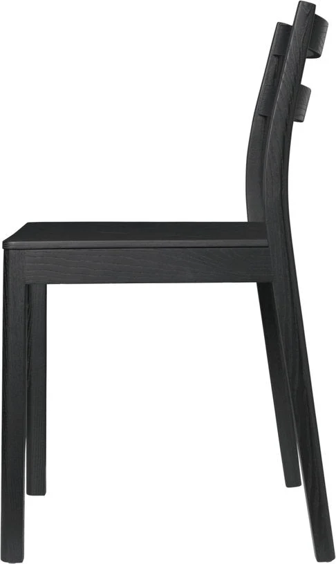 Chaise en frêne noir 45,6x49x79cm Boda - Ferm living