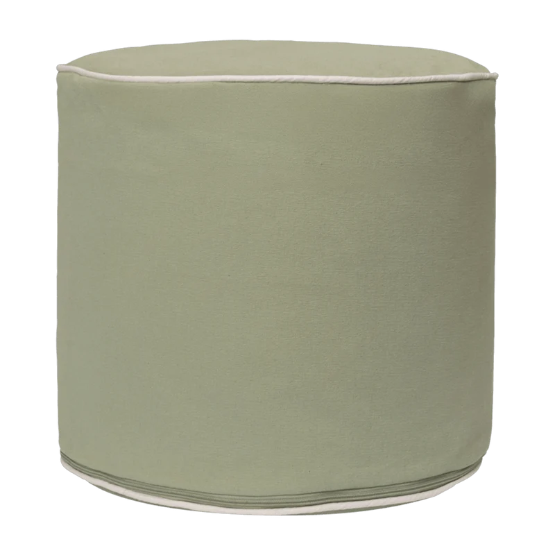 Pouf en coton organique vert pomme 34x40cm Billow - Ferm living