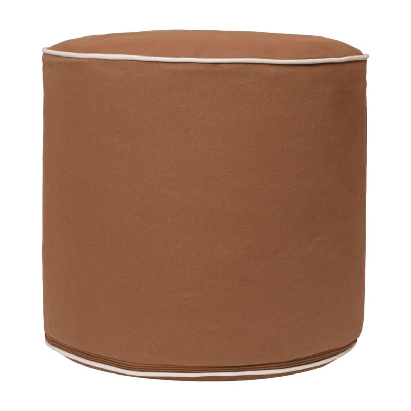 Pouf en coton organique rouille 34x40cm Billow - Ferm living