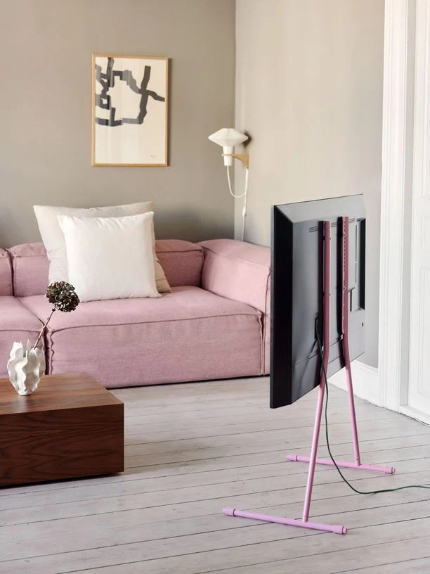 Support pour tv en métal gris 45x102cm Viva - Pedestal