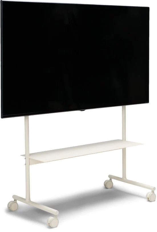 Support pour tv en métal blanc pearl 79x43x117cm Rover - Pedestal