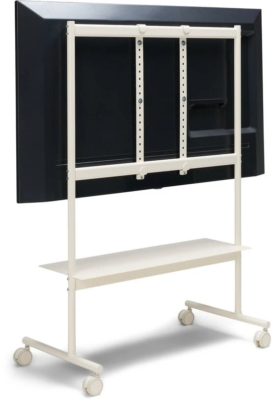Support pour tv en métal blanc pearl 79x43x117cm Rover - Pedestal