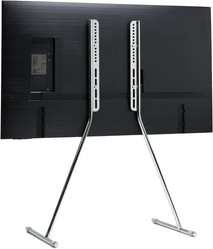 Support pour tv en métal chromé 45x102cm Viva - Pedestal