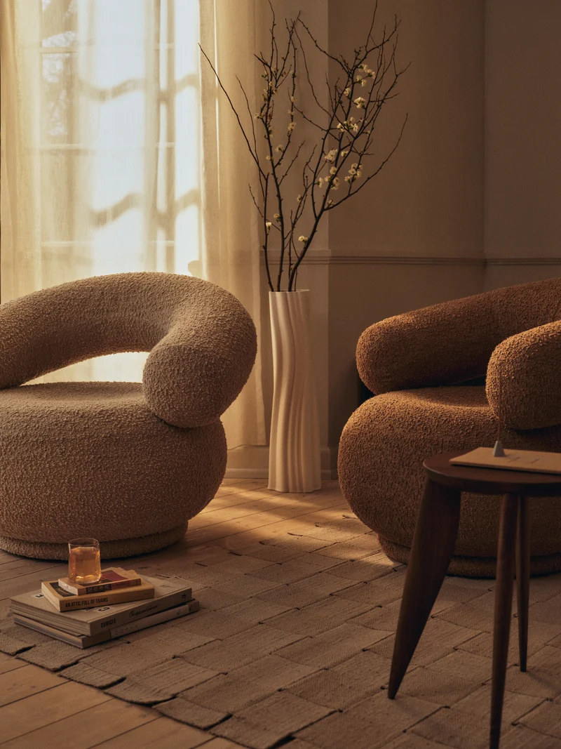 Ferm Living Foundation Teppich - 135 x 200 - Cashmere